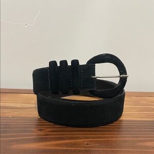 Vintage Talbots Black Suede Leather Belt Size XL
Made In USA